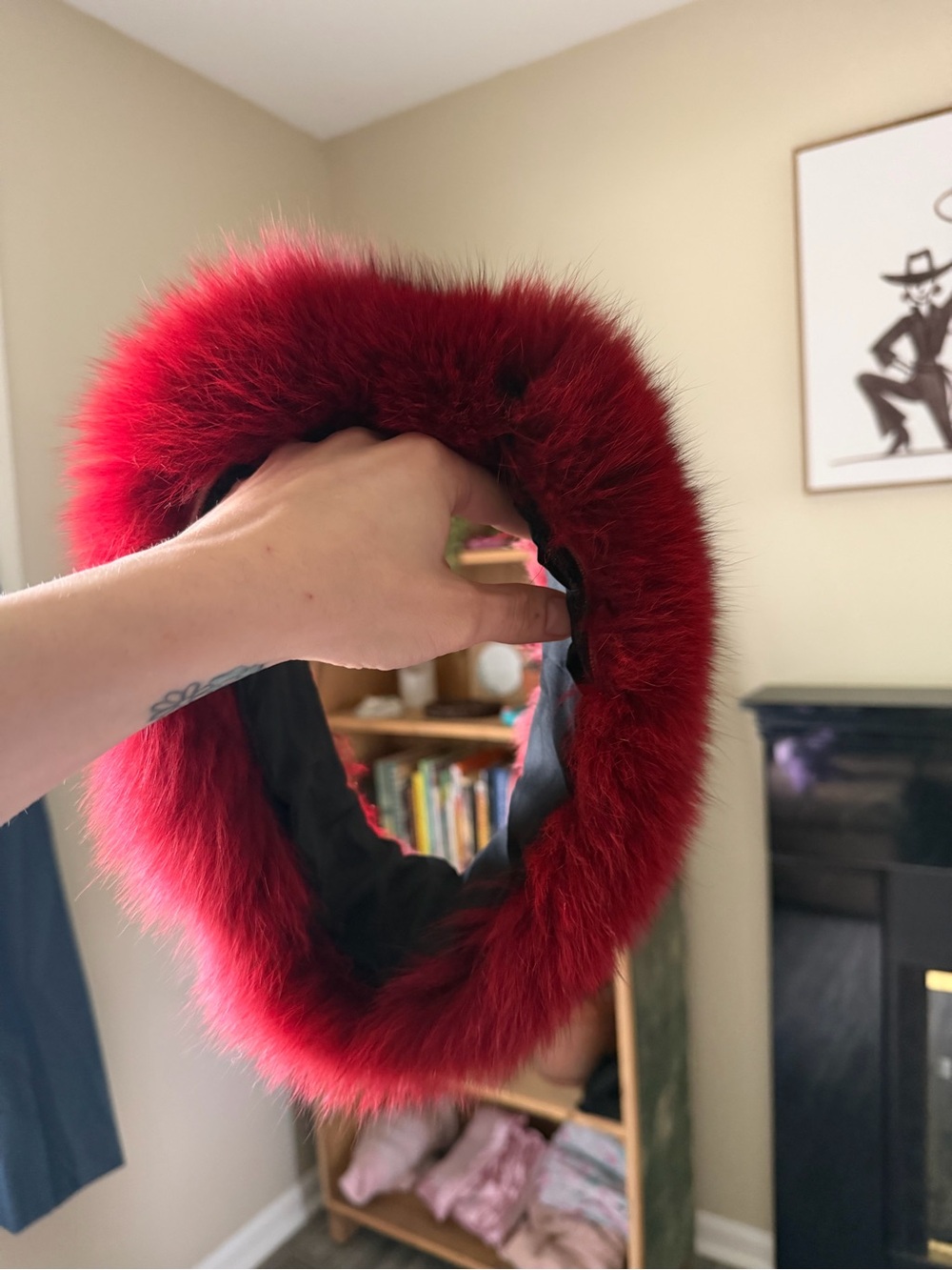 Gorgeous vintage genuine fur Russian-style pillbox/ Cossack hat